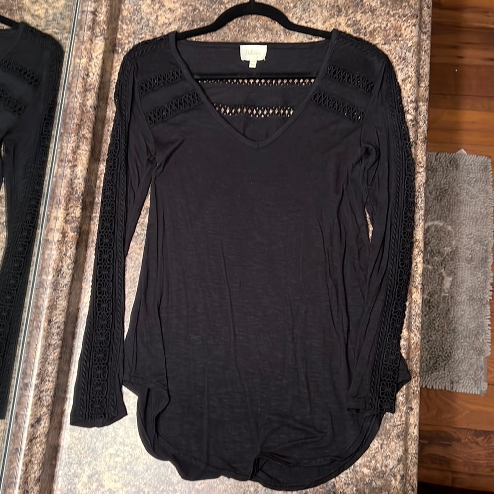 Deletta (Anthropologie Brand) Black Tunic